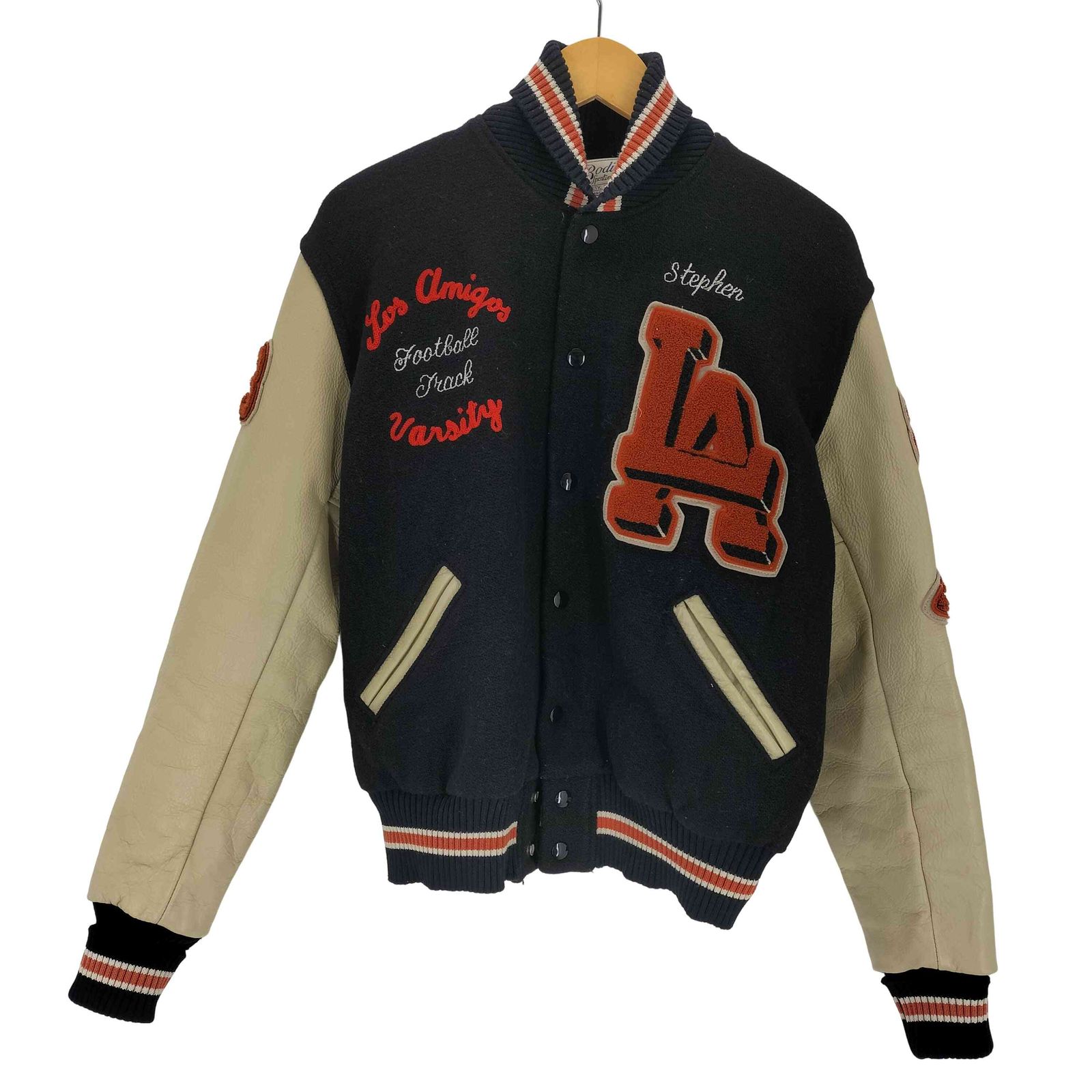 ウエアハウス WAREHOUSE 切替デザインワッペンスタジャン メンズ