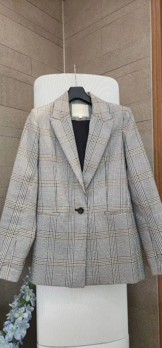 maje マージュ チェック ブレザー 36 55 サイズ
