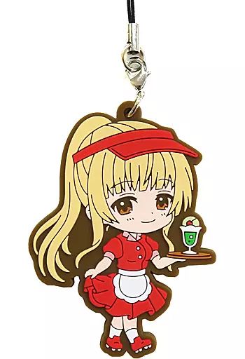 お隣の天使様 真昼のおしごと体験 E賞 ラバーストラップ 中古】ストラップ 椎名真昼/ウェイトレス ラバーストラップ 「タイトー