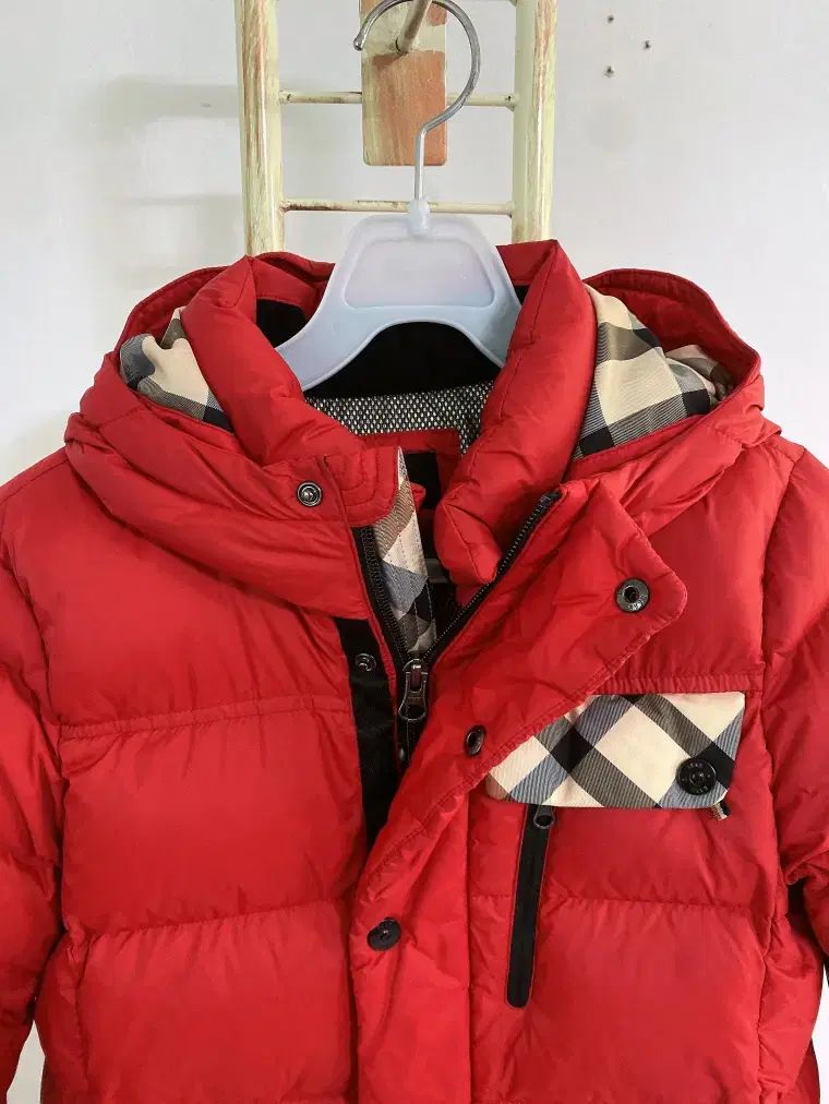 モンヴィンテージ キッズ 120 7 Y Daks Kids ダウンチェック切替フードロングパディング