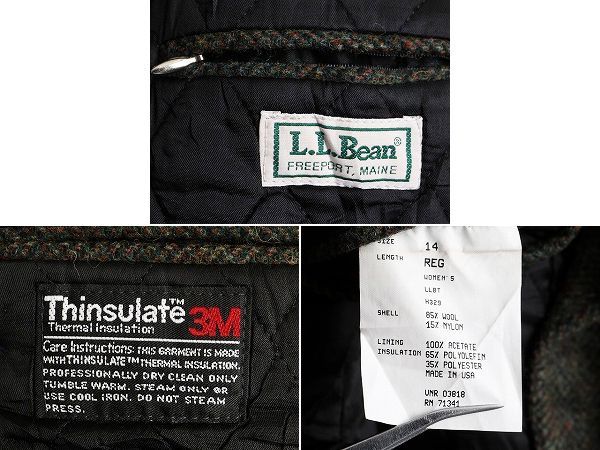 お得なクーポン配布中!】 90s USA製 LLBEAN ヘリンボーン ツイード