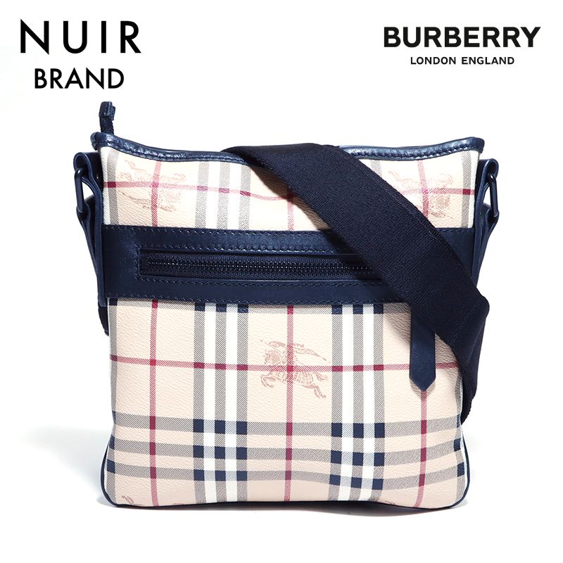 BURBERRY バーバリー ショルダーバッグ PVCレザー ノバチェック