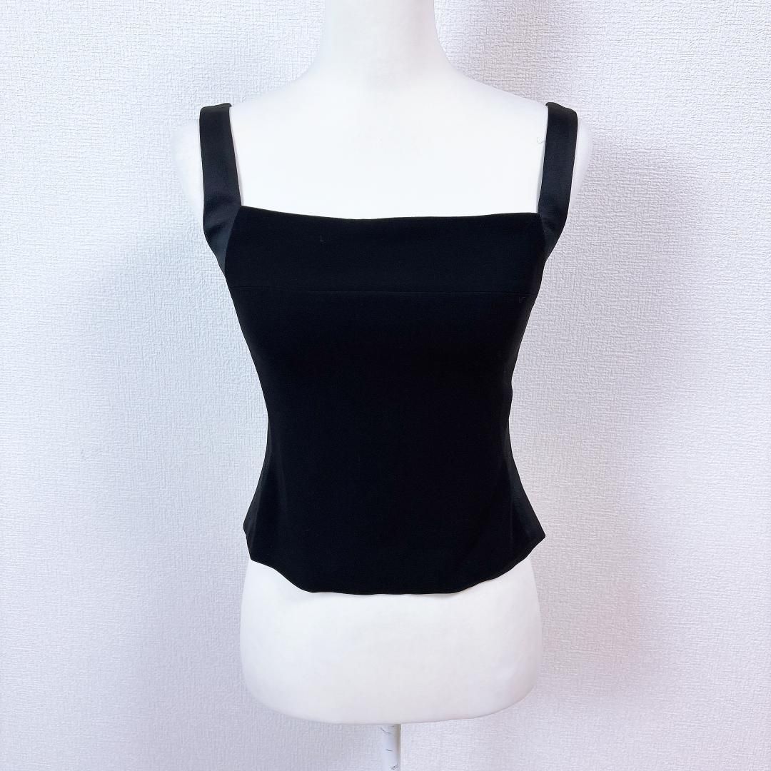 FOXEY シルク混 サイドジップアップ ノースリーブトップス