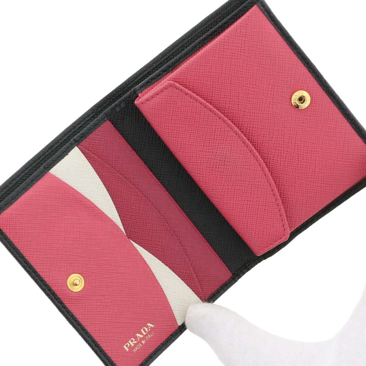 【PRADA プラダ】ヴィッテロ 二つ折り財布 コンパクトウォレット PRADA （プラダ） コンパクト ウォレット 財布 二つ折り財布