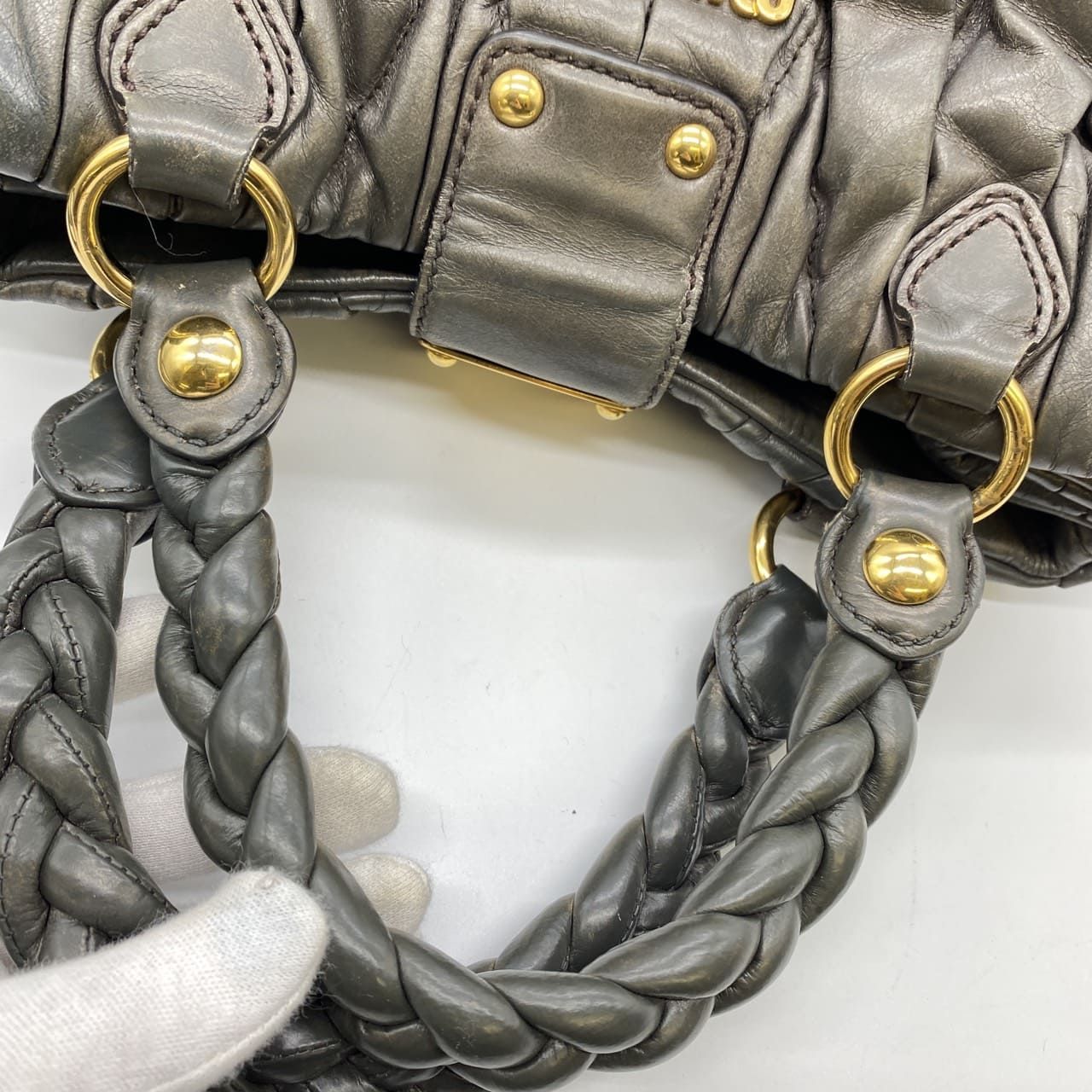 MIUMIU ミュウミュウ ショルダーバッグ ハンドバッグ 2way レザー