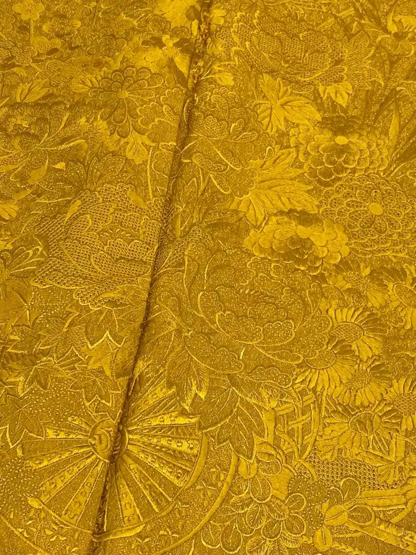 振袖 豪華 銀通し 刺繍 紋意匠 重ね衿 ふり布 褄下簡易比翼 身丈167cm 