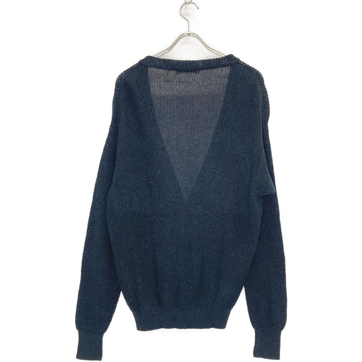 美品　キャプテンサンシャイン　23SS　和紙　コットン　カーディガン　ブラック KAPTAIN SUNSHINE Cotton Washi Hand Frame Cardigan | brownriver