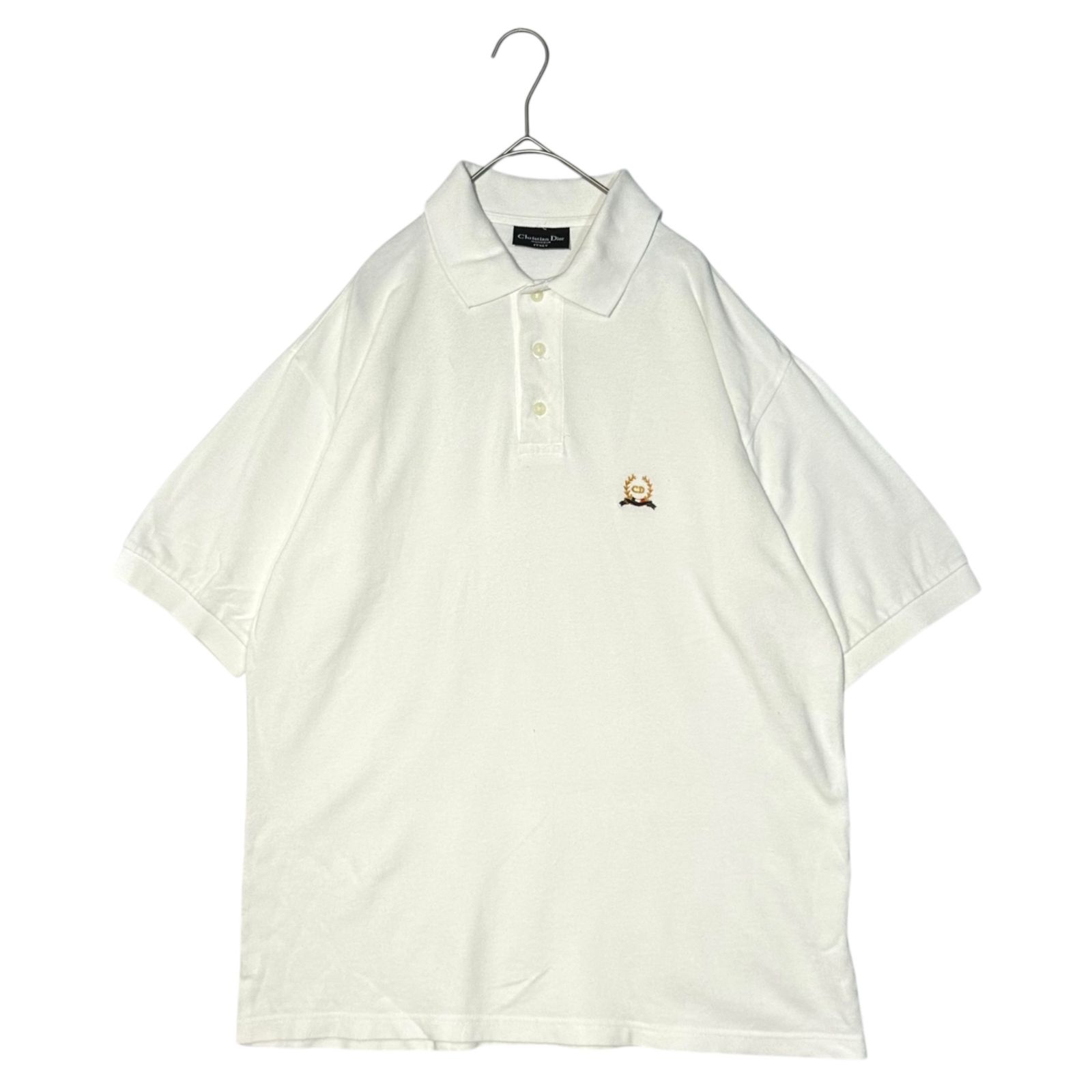 DIOR CD ロゴ ポロシャツ ホワイト L ITALY CD Icon Polo Shirt White Cotton Piqué | DIOR