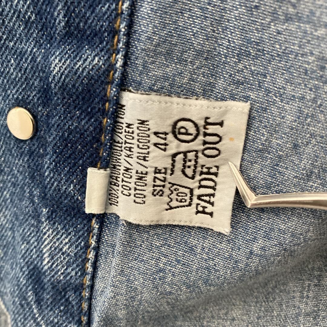 色落ち最高 グランジ デニムジャケット Gジャン ショート丈 90s US古着 KANDAIZUMI_COM