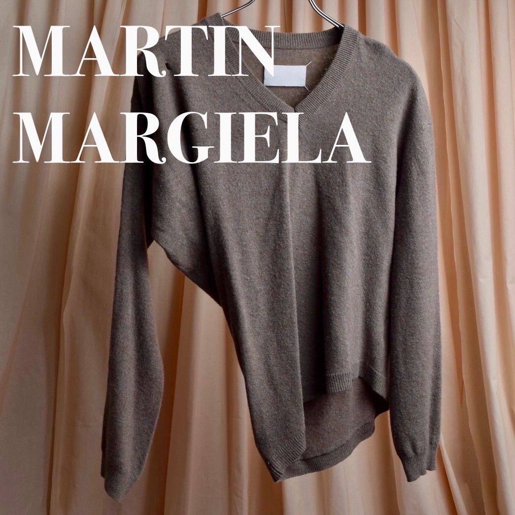 MAISON MARTIN MARGIELA 2005 s AW Twisted detail V-neck knit