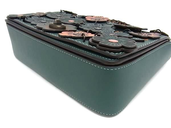 COACH  ショルダーバッグ □極美品□ COACH コーチ 21585 ディンキー レザー フラワー チェーン
