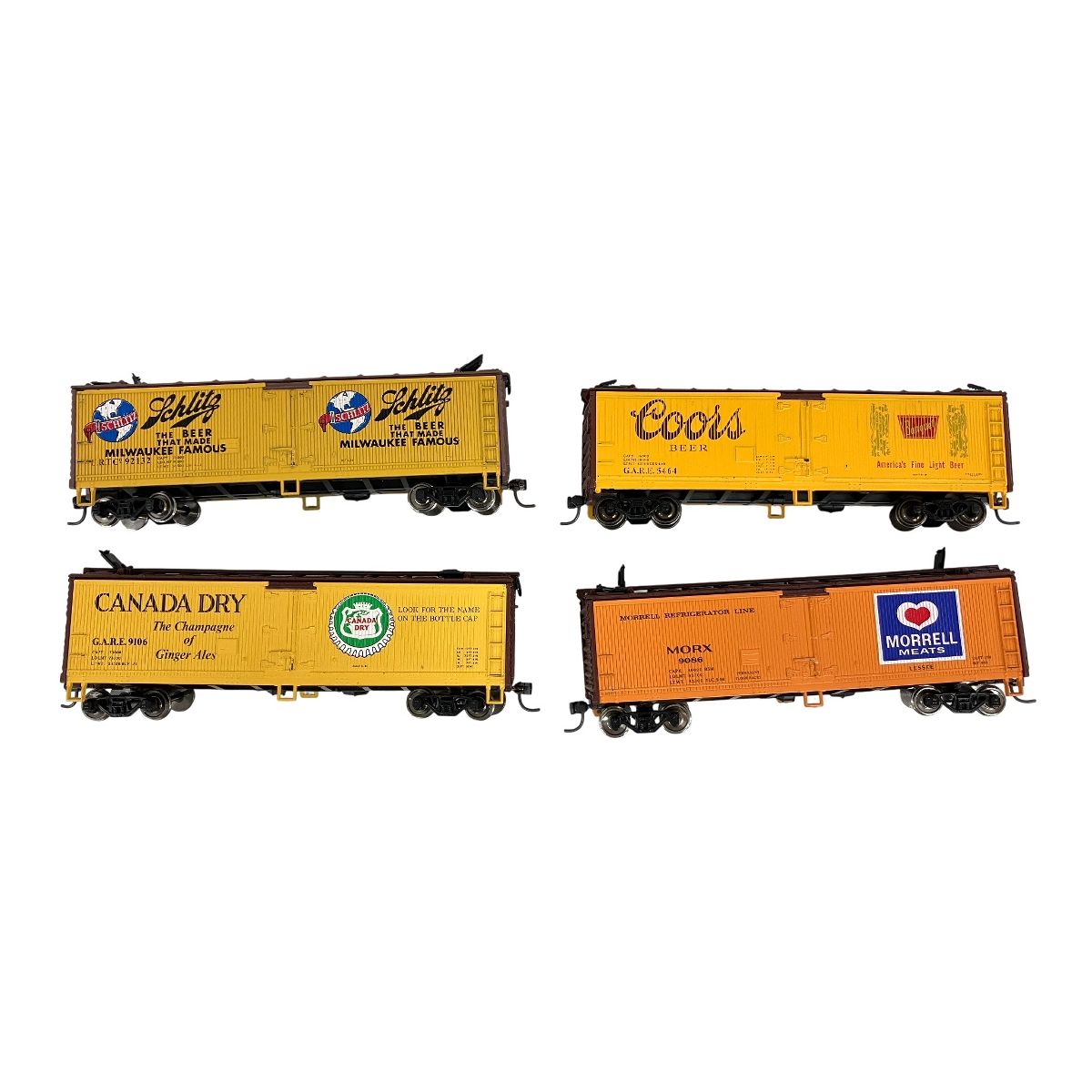 Athearn アサーン Mrrell Meats モレルミート MORX 9086 Coors Beer CANADA DRY Schlitz Beer 貨車4両セット HOゲージ 鉄道模型 K10517580 WWW_GEBZETESISAT_COM_TR