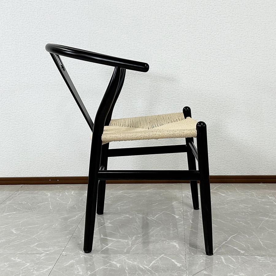 アウトレット ダイニングチェア yチェアリプロダクト 椅子 1脚 ブラック おしゃれ イス いす チェアー ユーノ3 完成品 現品限り 71022