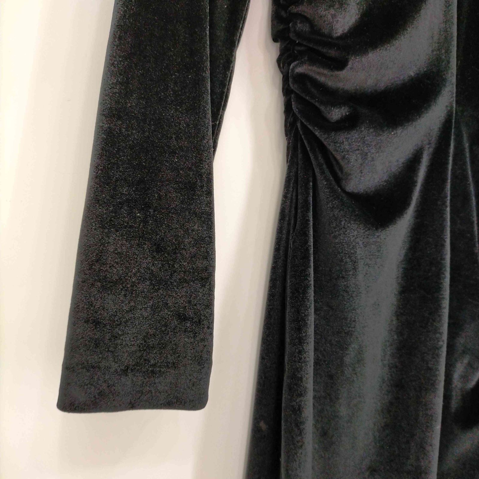 ザラ ZARA ドレープベルベットワンピース レディース import:L ザラ ZARA ドレープベルベットワンピース レディース import:L