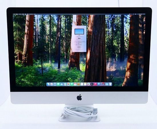 Apple iMac 27インチ Retina 5K 2020 Core i5-10500 3.1GHz 16GB 256GB Radeon Pro 5300 5120x2880ドット macOS Sequoia