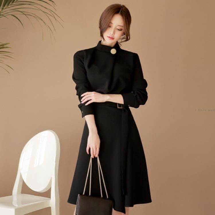 ハイネック 無地