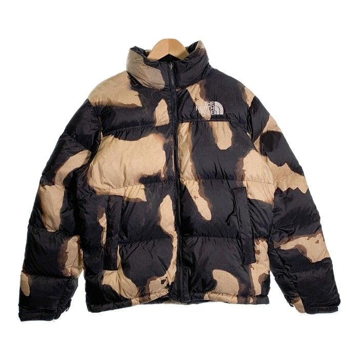 SUPREME シュプリーム 21AW THE NORTH FACE ノースフェイス Bleached Denim Print Nuptse  Jacket ブリーチデニムプリント ヌプシジャケット ダウン ブラック ND52100I Size M - メルカリ