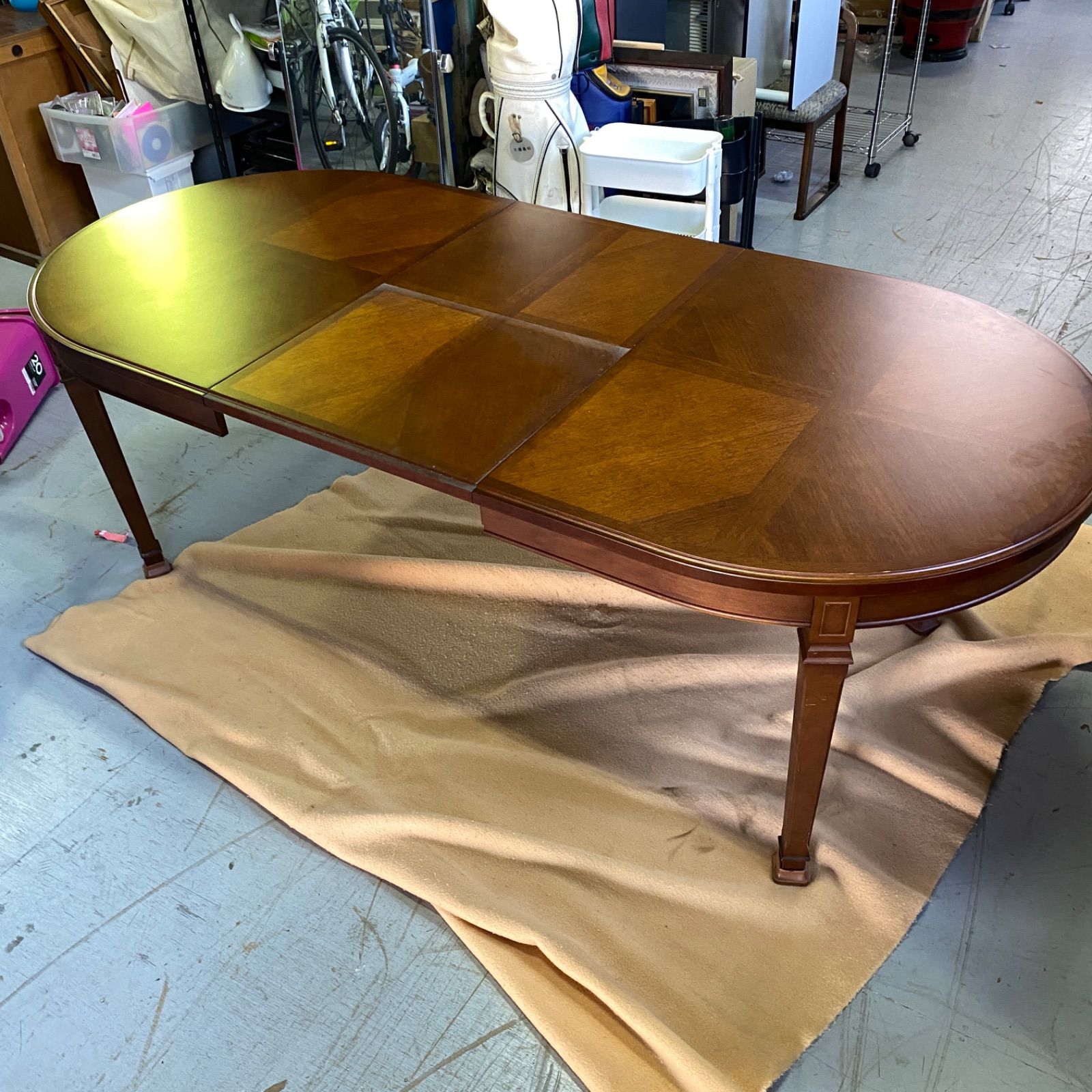 MARUNI/マルニ木工 地中海シリーズ テーブル・アームチェア 3点セット