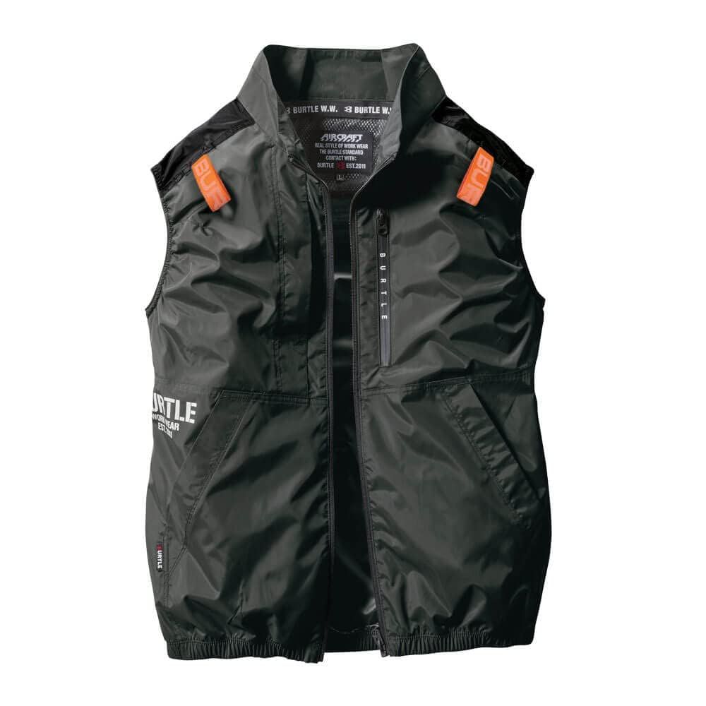 BURTLE バートル エアークラフトベスト ユニセックス 春夏用 ブラック AC2014 35 S 35.ブラック Free Size 単品