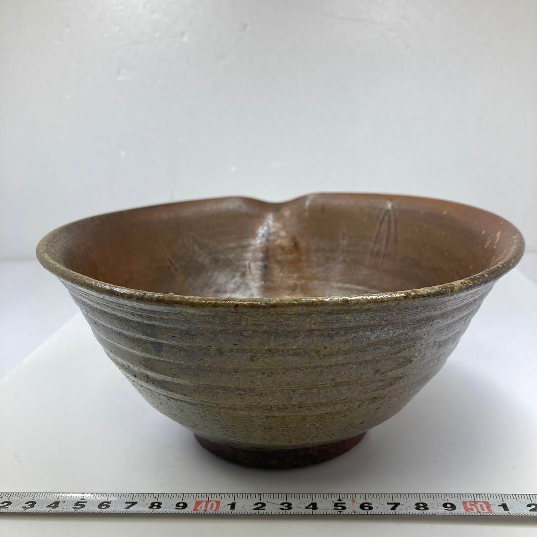 江戸初期 古備前 片口菓子器 景色と焼締抜群 口径21㎝ 東