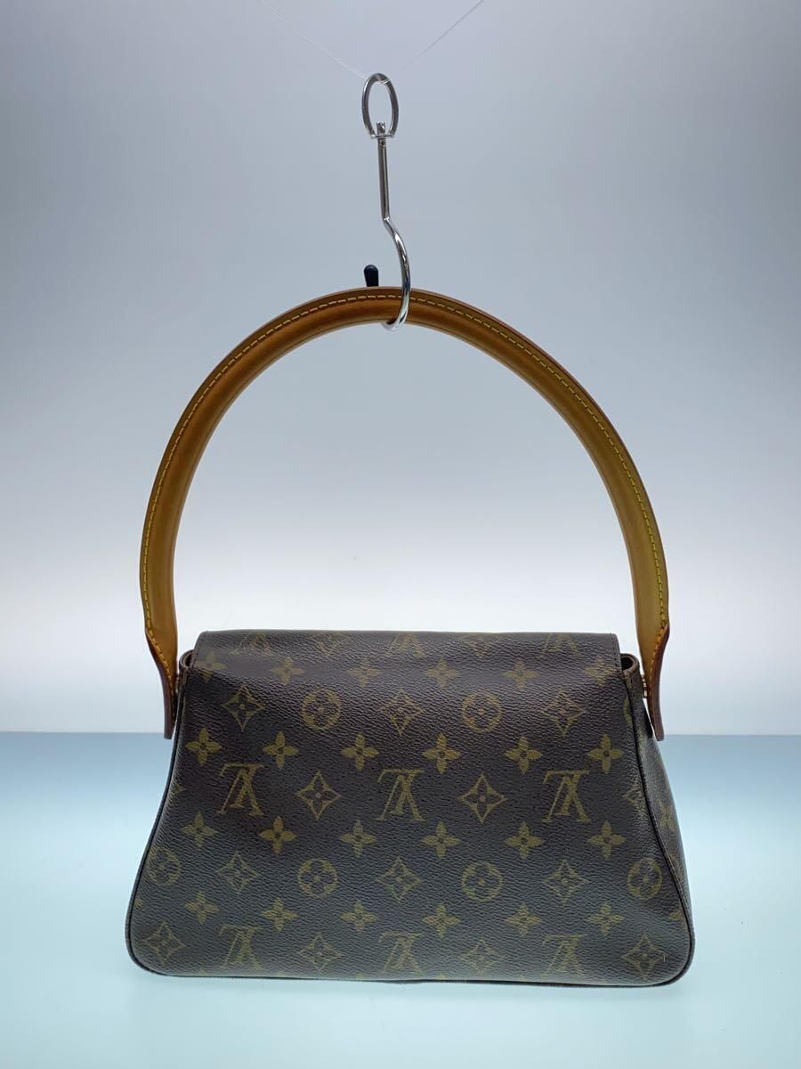 LOUIS VUITTON ミニ・ルーピング_モノグラム・キャンバス_BRW PVC ブラウン M51147 MI0021 - メルカリ