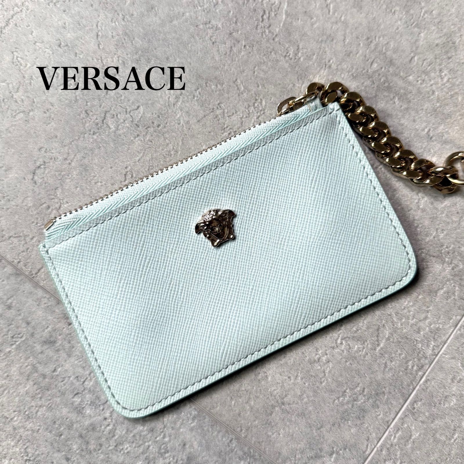 VERSACE ヴェルサーチ コインケース カードケース メデューサ レザー 