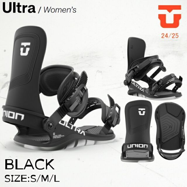種類5：BLACK/M スノーボード ビンディング 金具 24-25 ユニオン