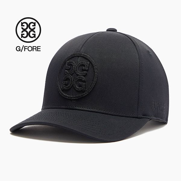 ジーフォア G FORE サークル ジー スナップバック キャップ オニキス ブラックアウト ストレッチ ツイル ゴルフ 4 ジーフォー Circle s TRUCKER CAP ONYX