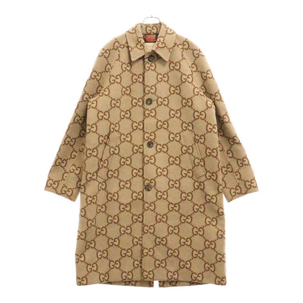 GUCCI (グッチ) Jumbo GG Canvas Wool Car Coat 698708 ZAIT6