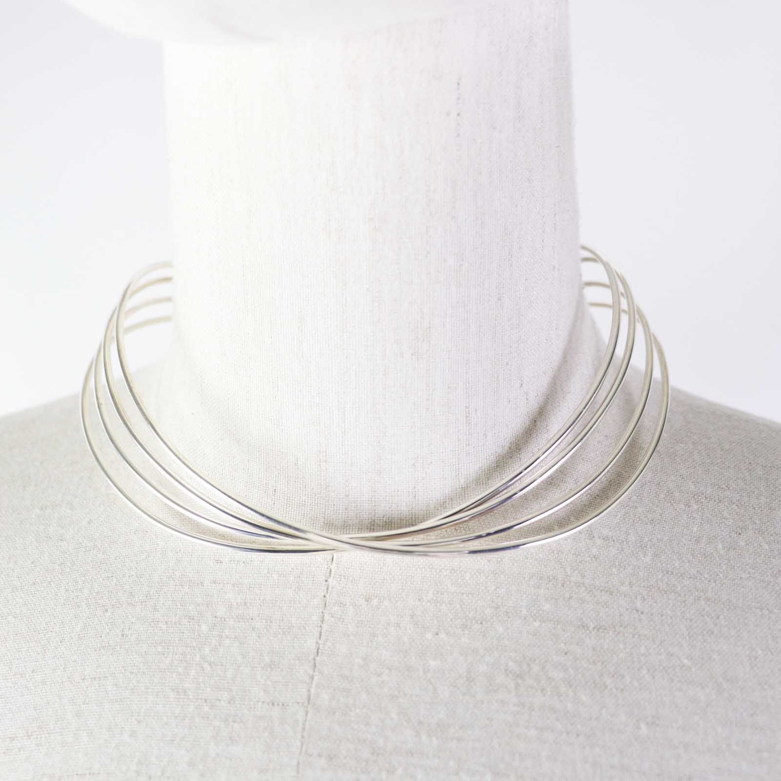 美品◎Georg Jensen ジョージジェンセン 555 アライアンス チョーカー  