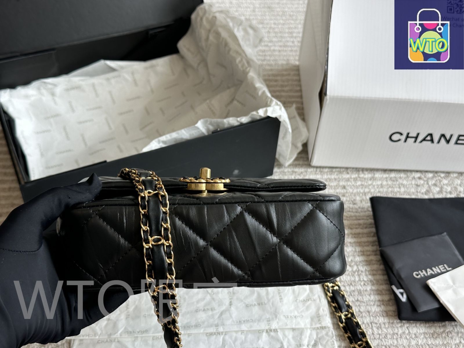 今日特価】Chanel シャネル 23k太いチェーン角形クッション