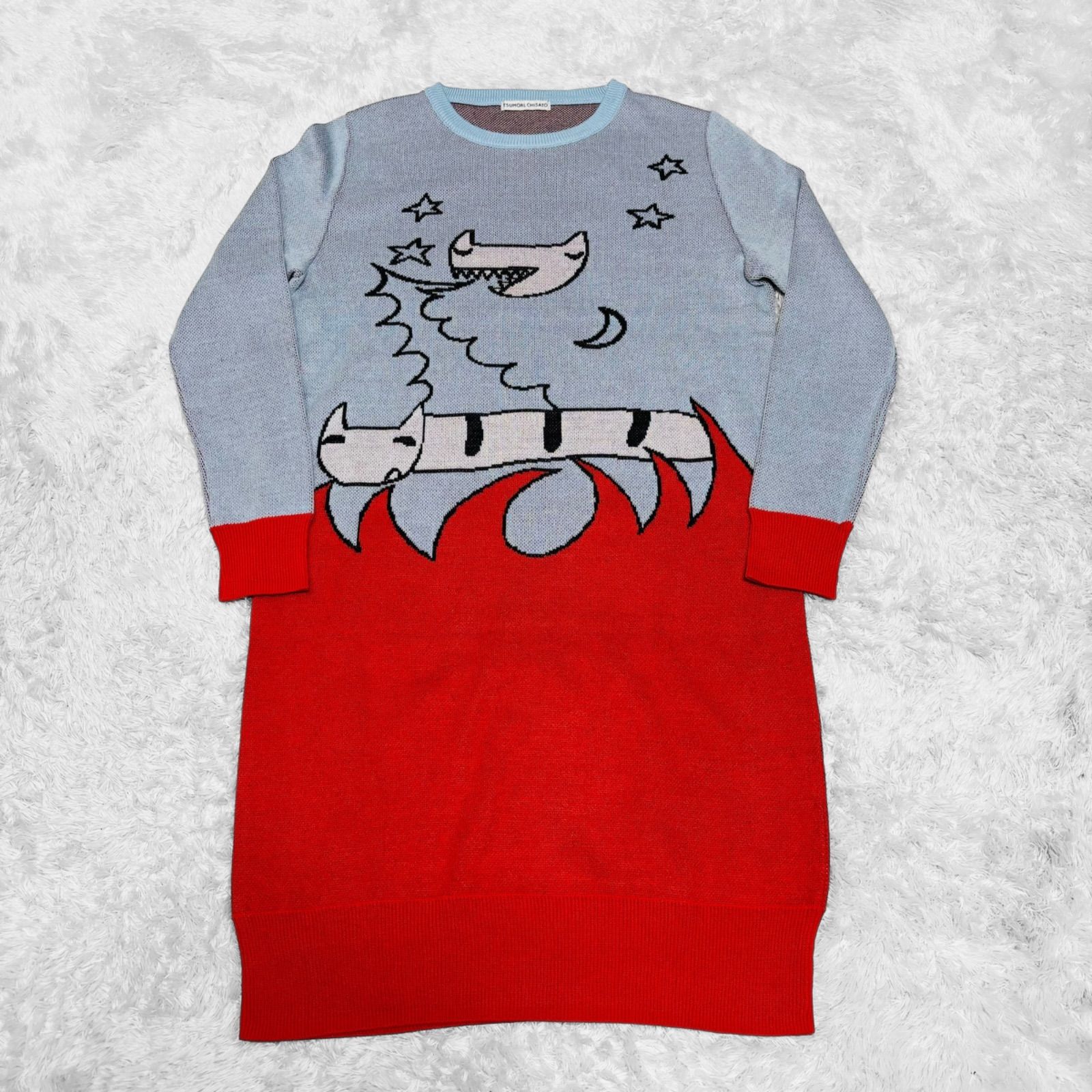 完売品 ツモリチサト TSUMORI CHISATO 人気柄 猫 ワンピース 