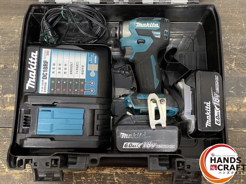 ○【中古品】makita マキタ TD173DRGX インパクトドライバ ブルー