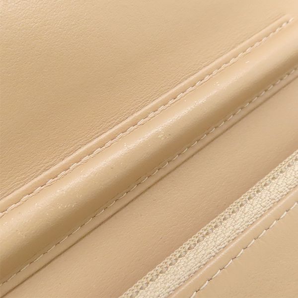 ベージュ×ブラック ゴールド金具