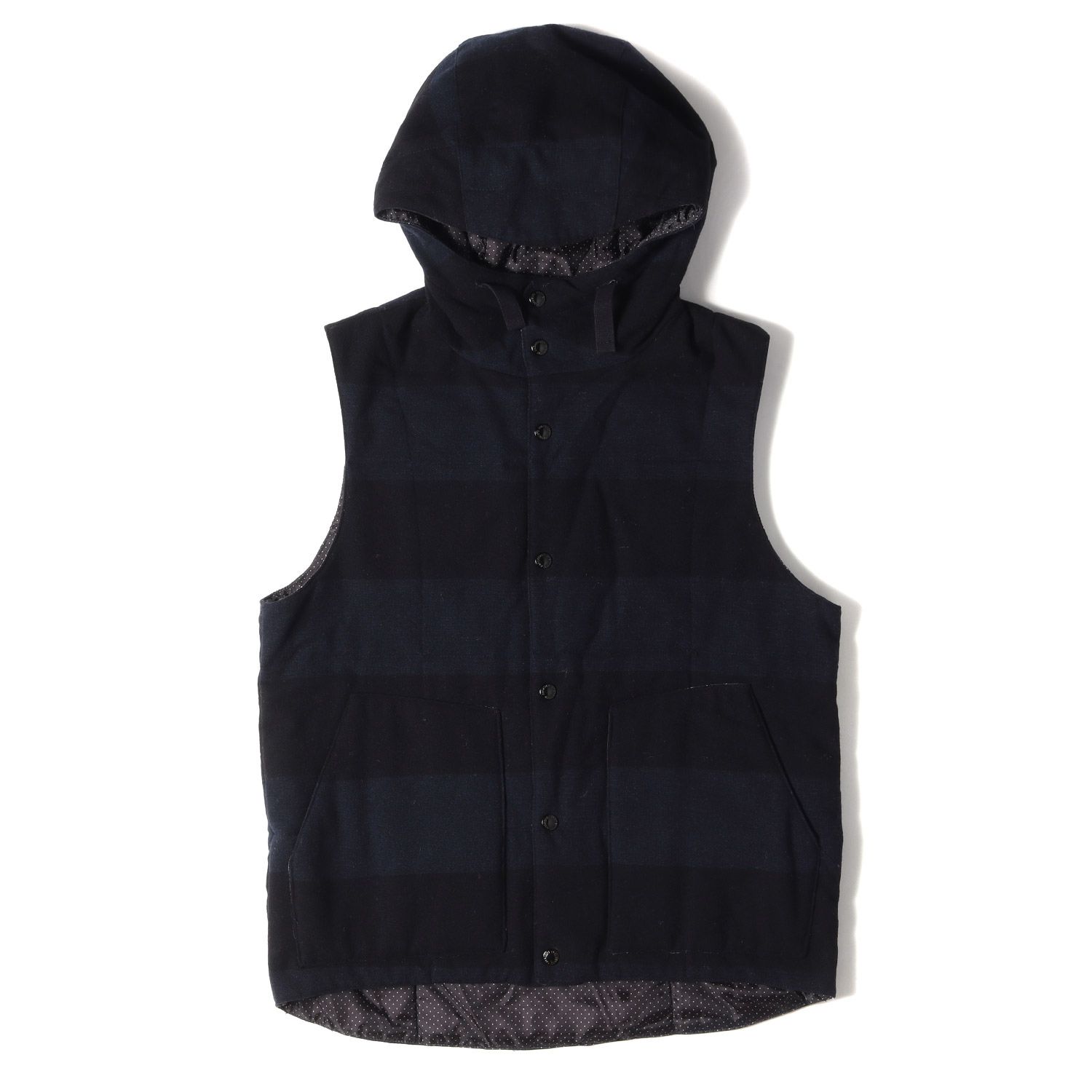 ENGINEERED GARMENTS ブラック カバーベスト プリマロフト M ENGINEERED GARMENTS ブラック カバーベスト プリマロフト M