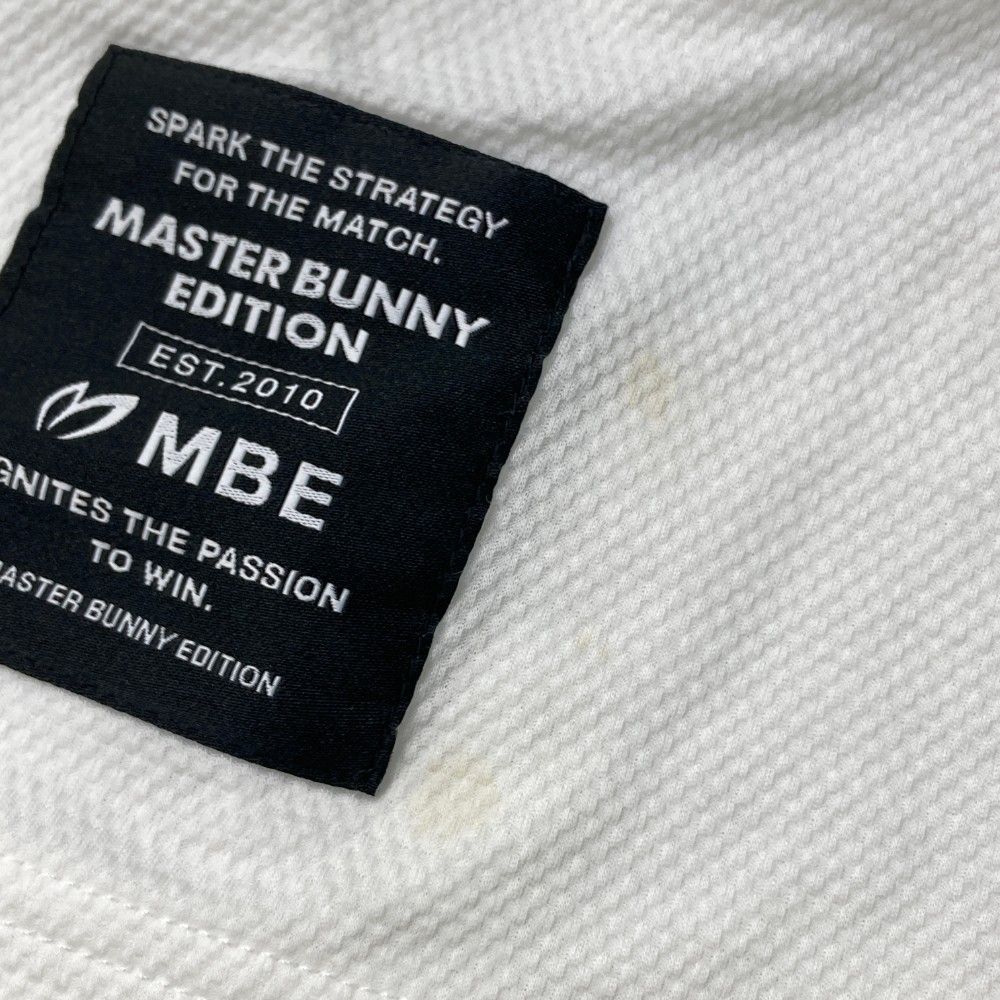 サイズ：0 MASTER BUNNY EDITION マスターバニーエディション 2023年モデル 襟付き 半袖Tシャツ  ホワイト系 [240101298314] ゴルフウェア レディース ストスト MASTER BUNNY EDITION 【新品】MASTER マスターバニー
