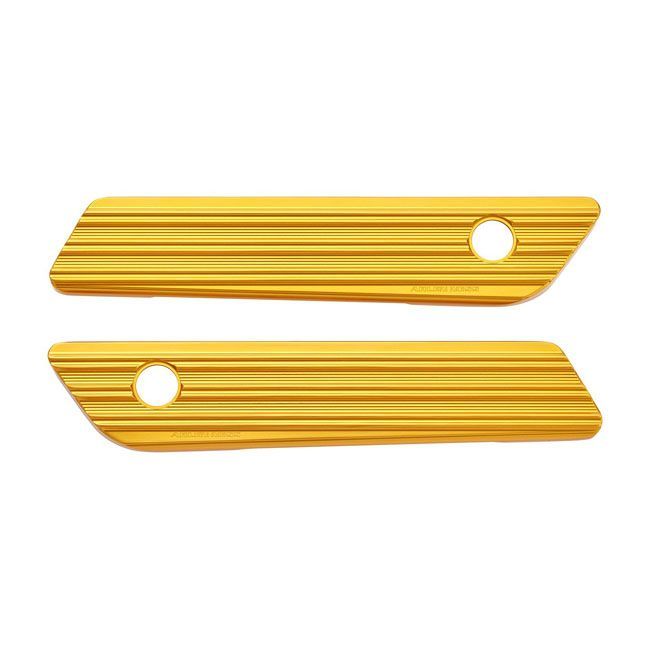 ARLEN NESS saddlebag latch cover set. 10-Gauge gold | 599446