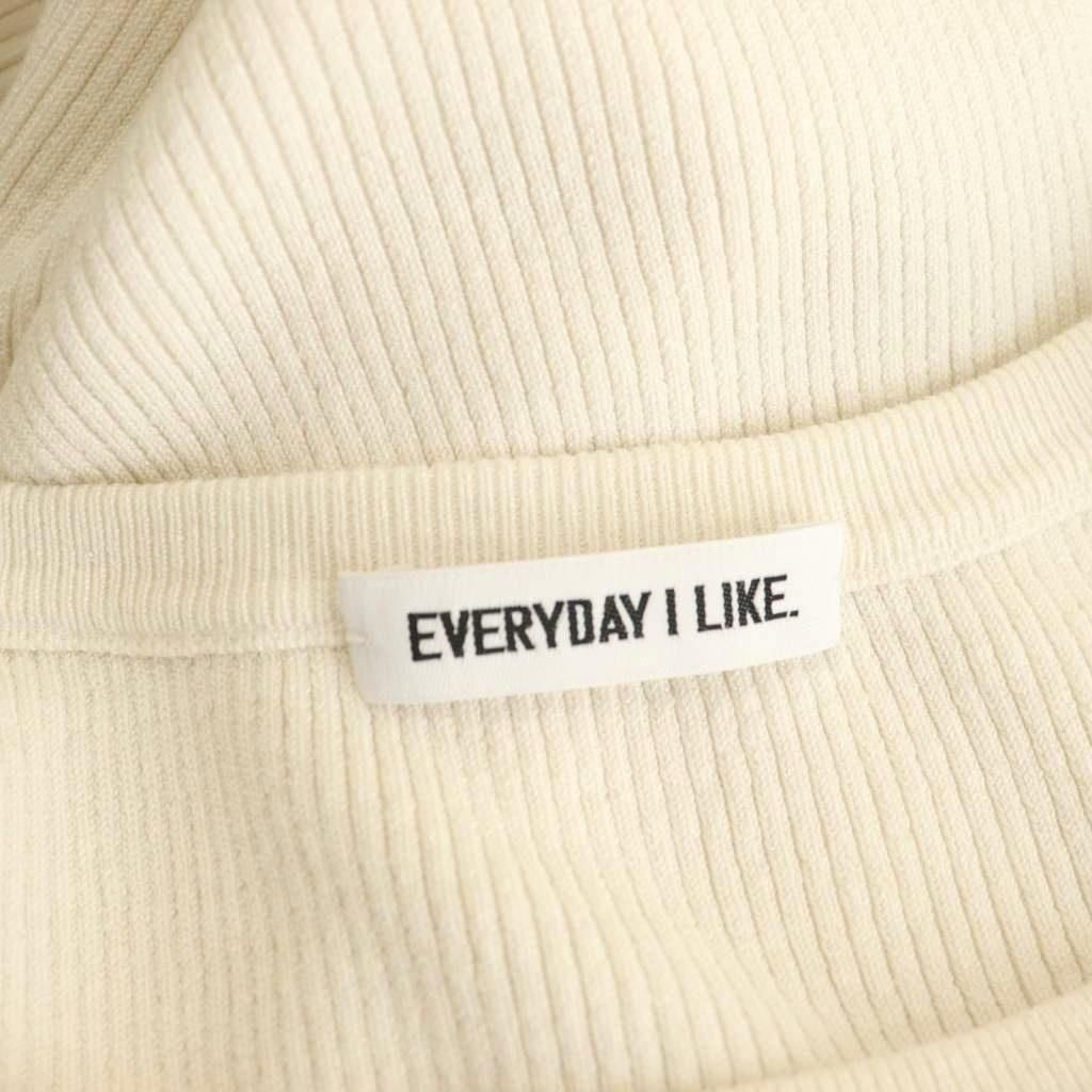 【EVERYDAY I LIKE/エブリデイアイライク】美品　リブトップス EVERYDAY I LIKE(エブリデイアイライク) レディース トップス