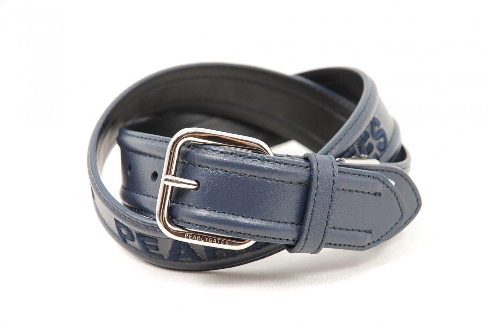パーリーゲイツ PEARLY GATES ベルト ネイビー 紺 ロゴ入りベルト