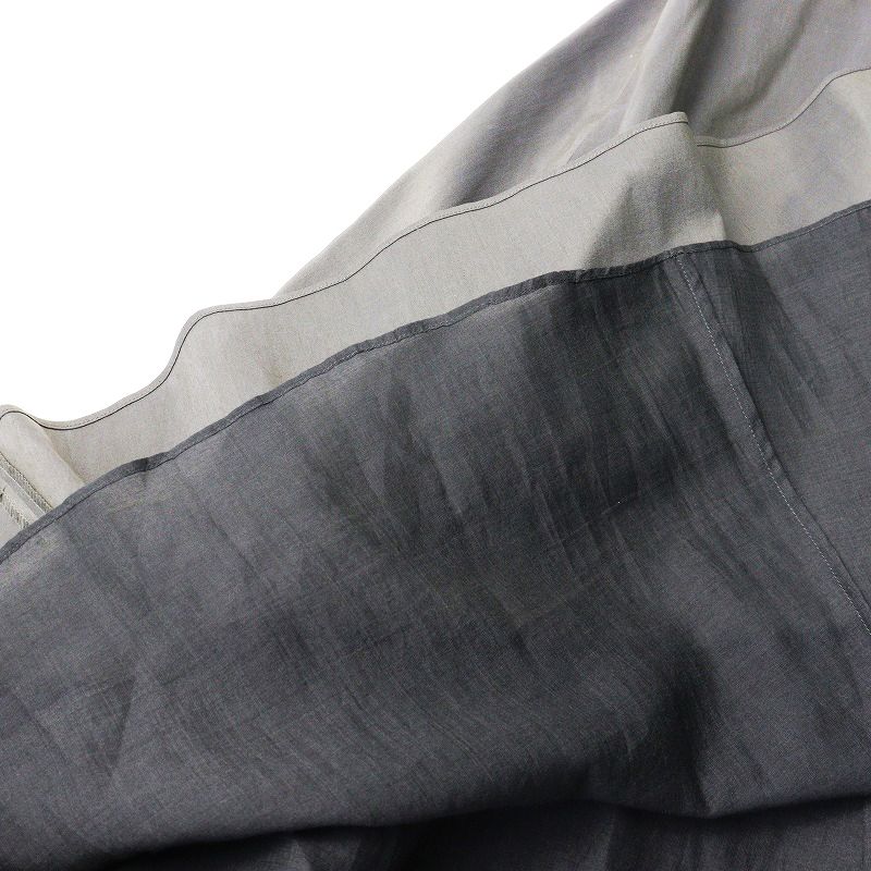 ヨーガンレール コットン シルク レイヤード フレア ワンピース M