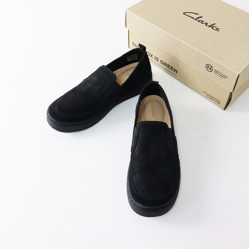 極美品 クラークス Clarks Barleigh Slip バーレイスリップ (ブラック 