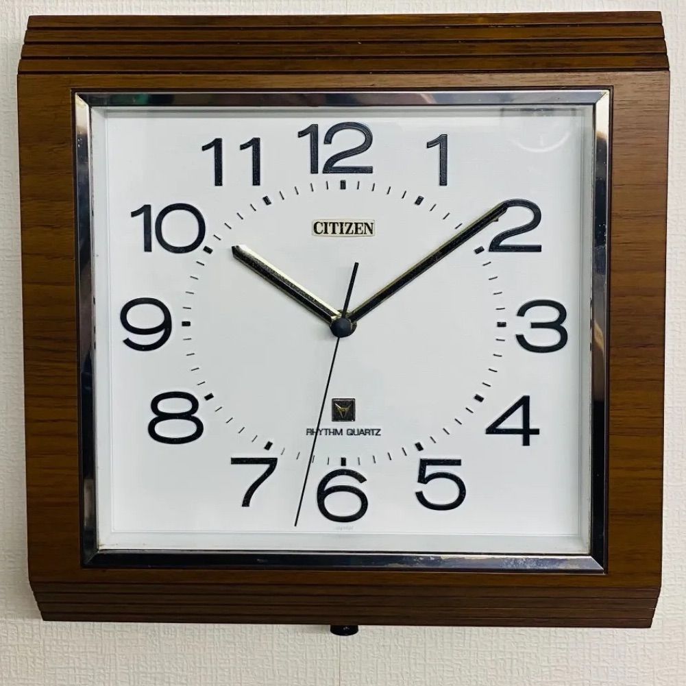 CITIZEN リズムクオーツ 昭和レトロ 壁掛け時計 柱時計 A 2B_CLOCK メルカリ