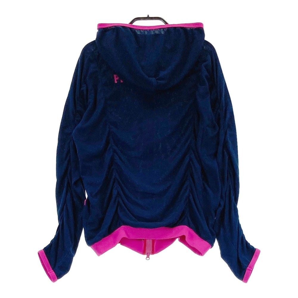 サイズ：0 PEARLY GATES パーリーゲイツ  メッシュジップパーカー  ネイビー系 [240101426834] ゴルフウェア レディース ストスト サイズ：0 PEARLY GATES パーリーゲイツ メッシュジップパーカー