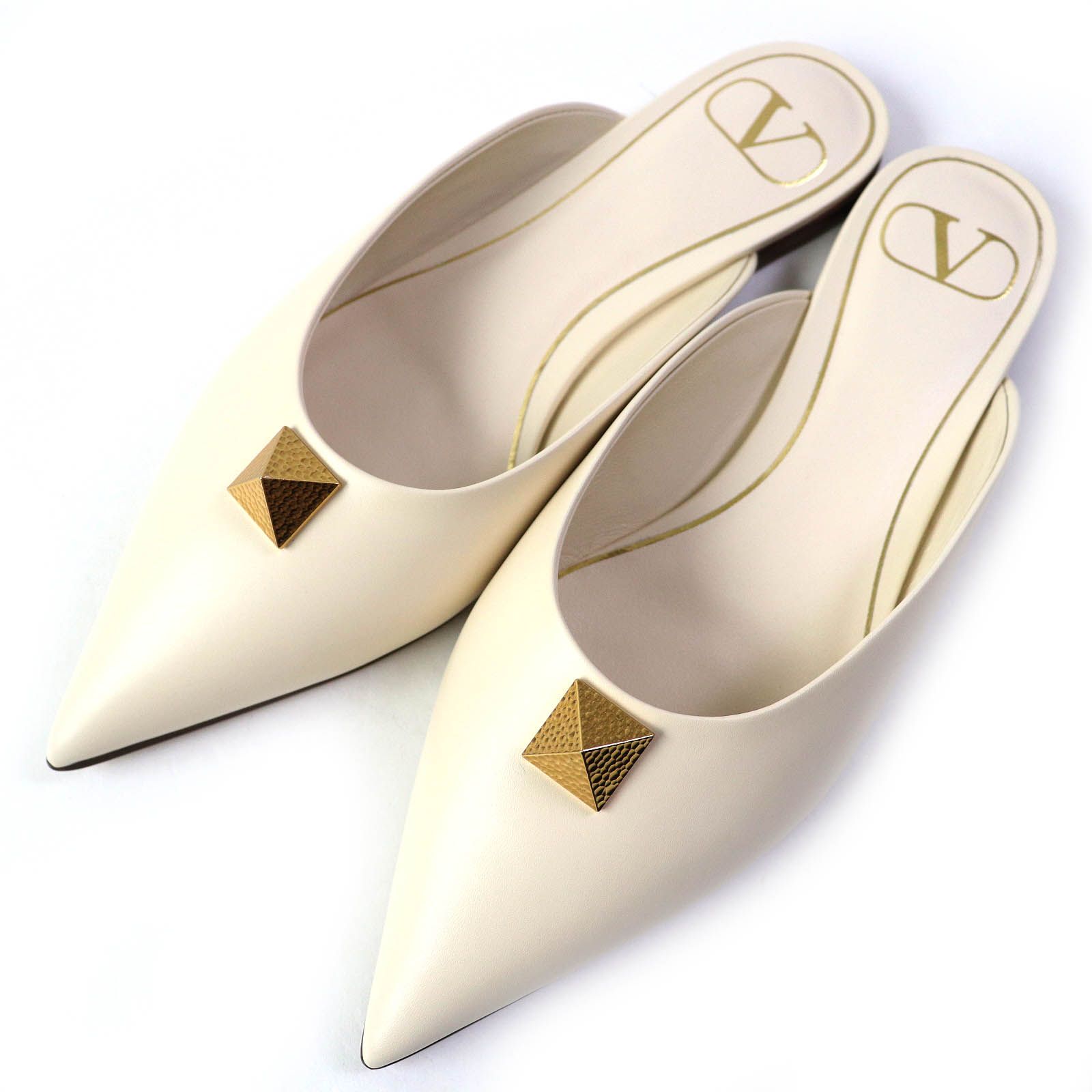 未使用品△VALENTINO ヴァレンティノ レザー ロックスタッズ