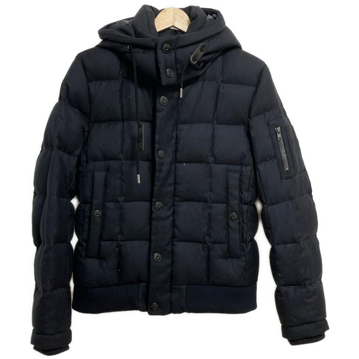 【美品】theory ダウンジャケット ネイビー サイズP 極美品✨️ セオリー ダウンジャケット スタンドカラー ネイビー