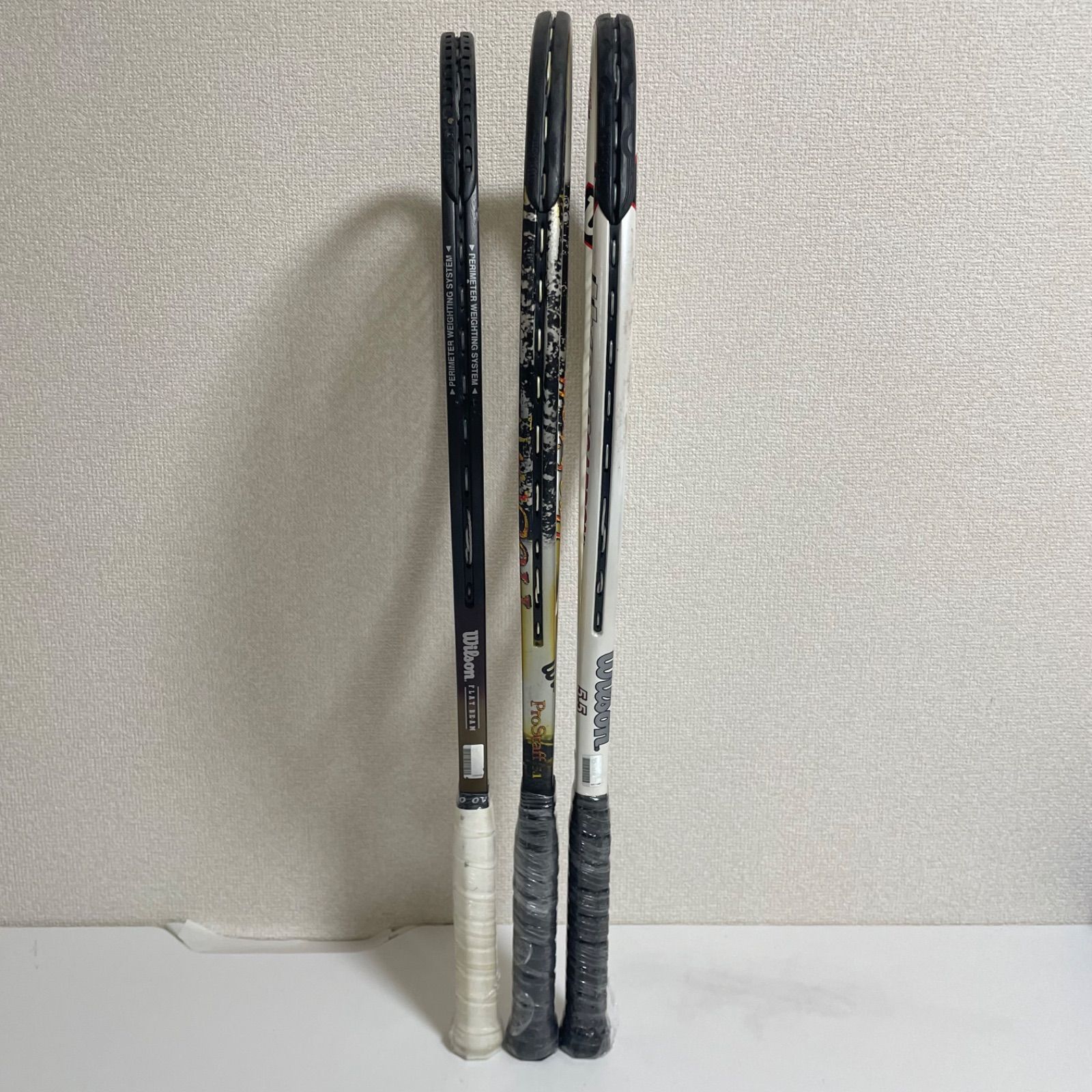 硬式テニスラケット 3本セット
