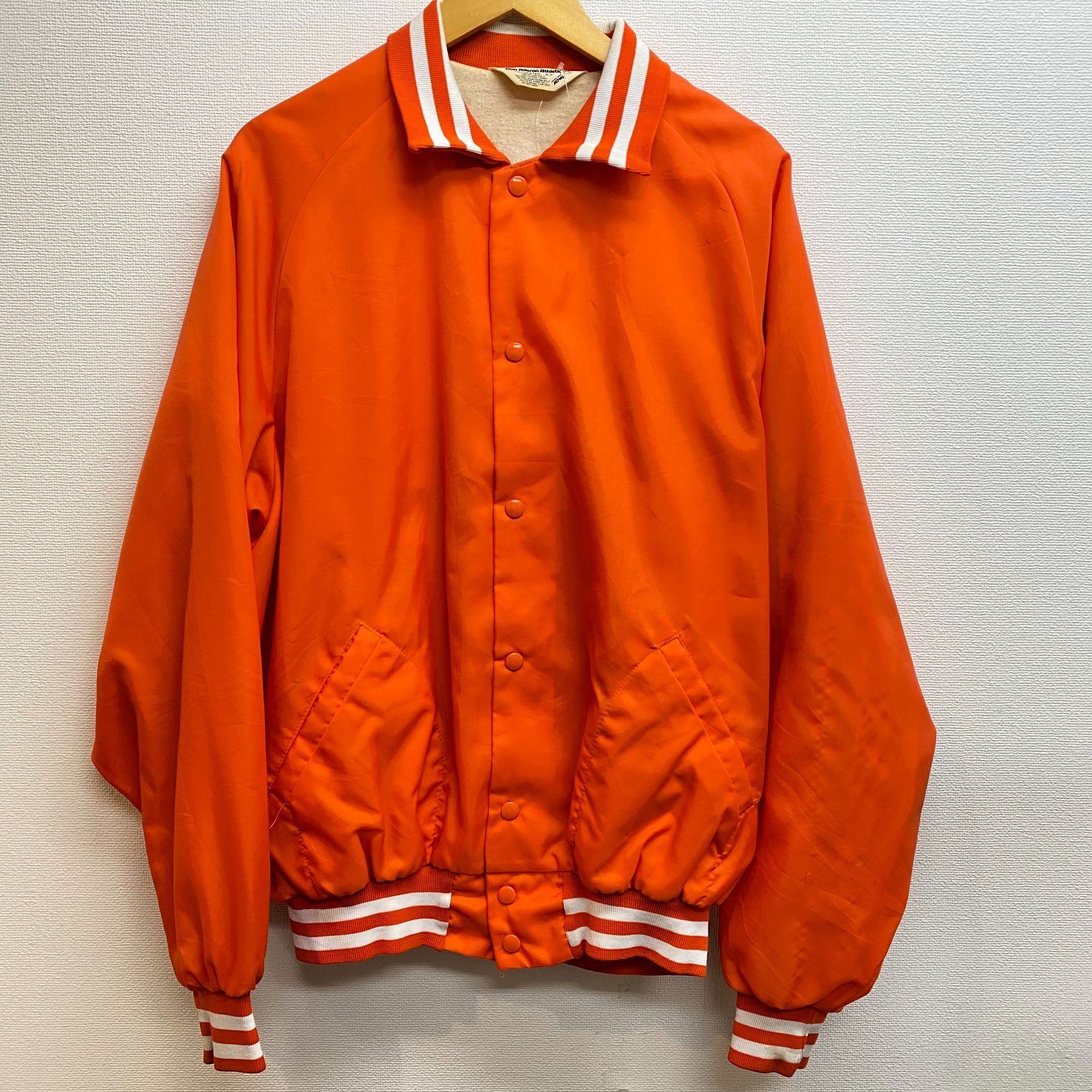 80s vintage ナイロン スタジアムジャンパー XLサイズ表記 MADE
