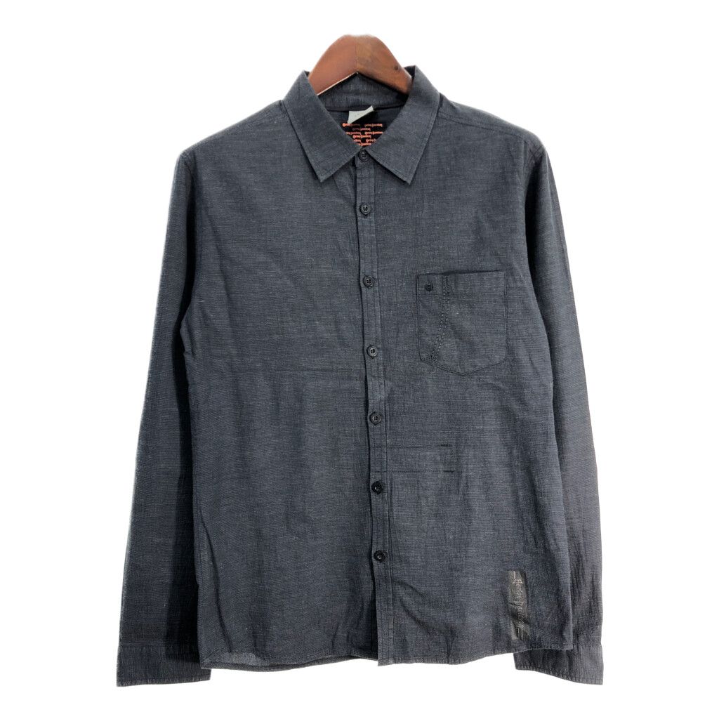 HARLEY DAVIDSON ハーレーダビッドソン 長袖シャツ グレー (メンズ L) 中古 古着 T2464