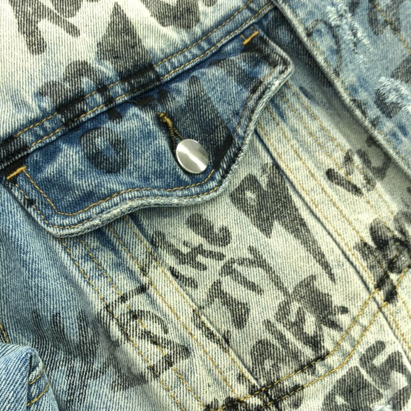 中古】GUESS OVERSIZED DENIM JACKET デニムジャケット M ブルー ゲス  