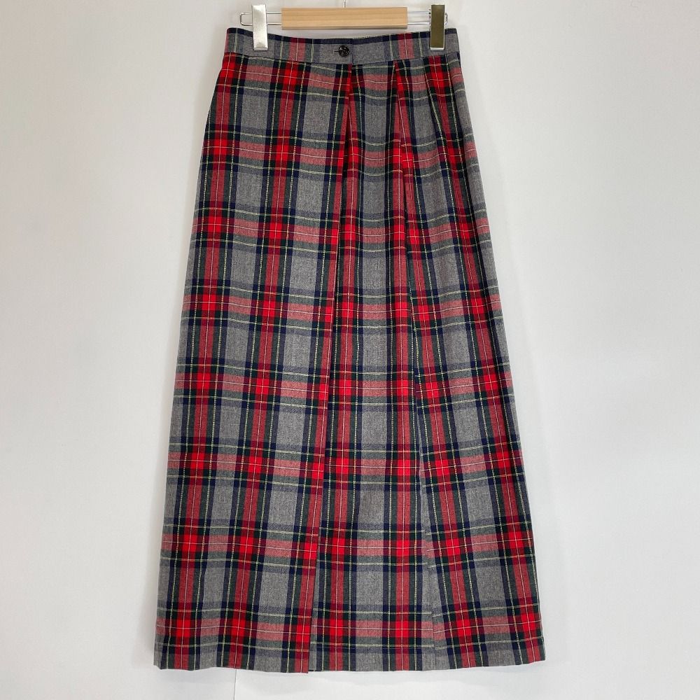 tricot COMME des GARONS トリココムデギャルソン TS 04045M グレー×赤 チェック ウール ナロースカート M  メルカリShops